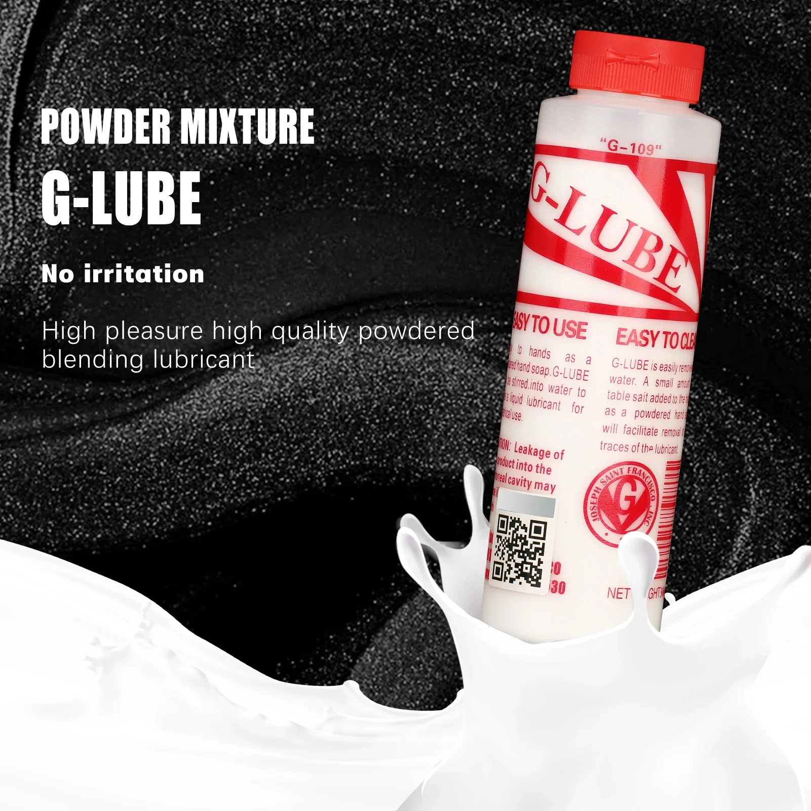 G-lube Lubric Powder Mixes with Water One Bottle Makes 17+ Gallons of Lubricant for for Pets, 10-Ounce