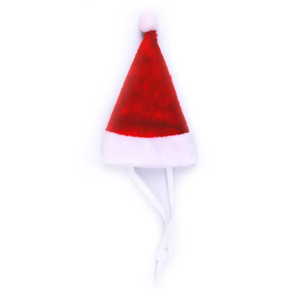 Christmas Cap with Band for Small Animals Santa Claus Hat Rabbit Hamster Guinea Pig Rats Pet Products królik akcesoria ハムスター