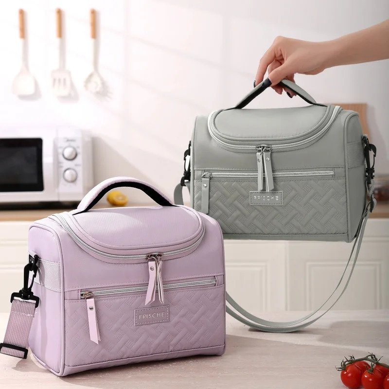 Lunch Insulated Bag Cooler Bag Refrigerator Lunch Bag Long-lasting Cold Storage Insulated Bag Convenient Foldable Outdoor Bag 250228