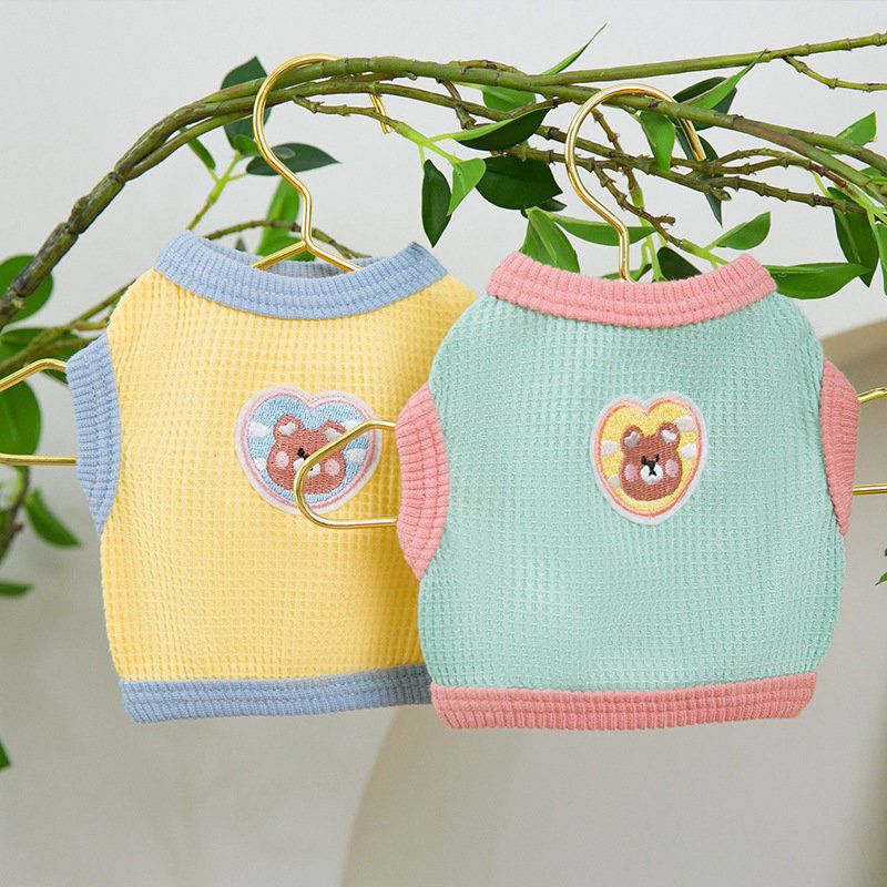 Spring and Summer Lightweight Herringbone - Patterned Shirts for Small Cats and Puppies. Ideal for Siamese, Chihuahuas, Yorkies