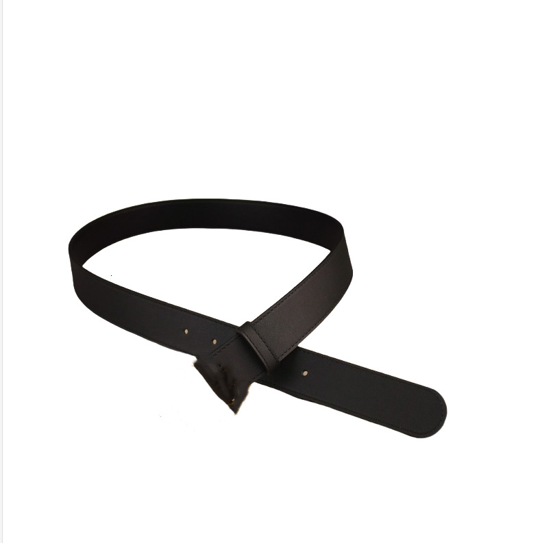 Mens Designer Belt Womens Waist For Man Woman Fashion Casual Double Gold Letter Buckle Black Genuine Leather Belts Cintura Ceinture 2.0-4.0Width With 