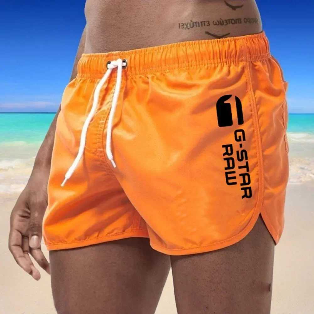 Mens Shorts Swimwear Man Swimsuit Swimming Trunks Sexy Beach Shorts Surf Board Male Summer Breathable Clothing Pants (9colors)T250304