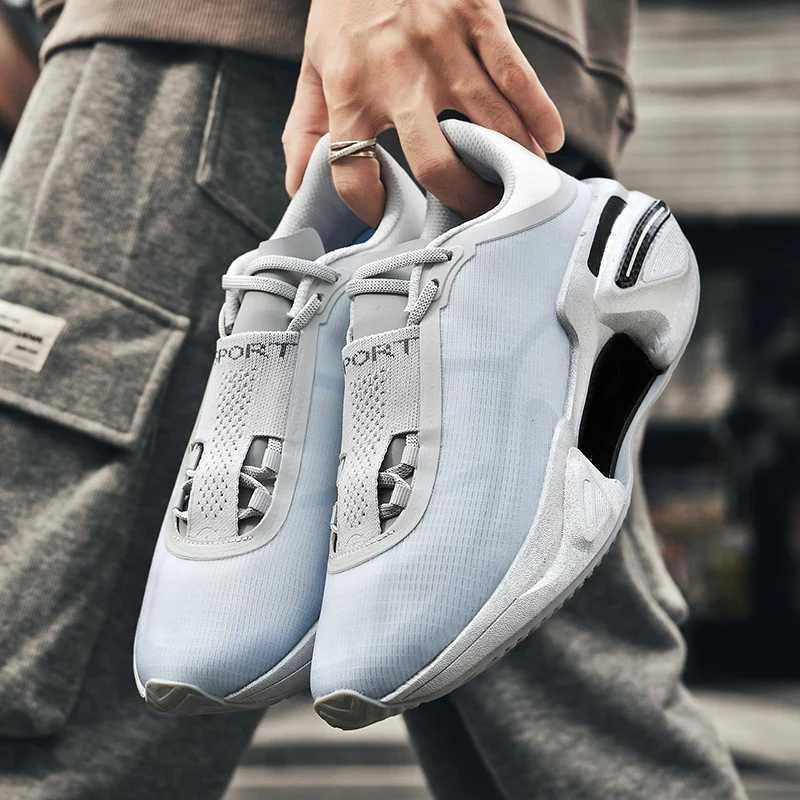 Mens Running Shoes Ultra-light Rebound Sneakers Men Women Outdoor Thick-Soled Sports Shoes Shock-absorbing Athletics Training SC250304