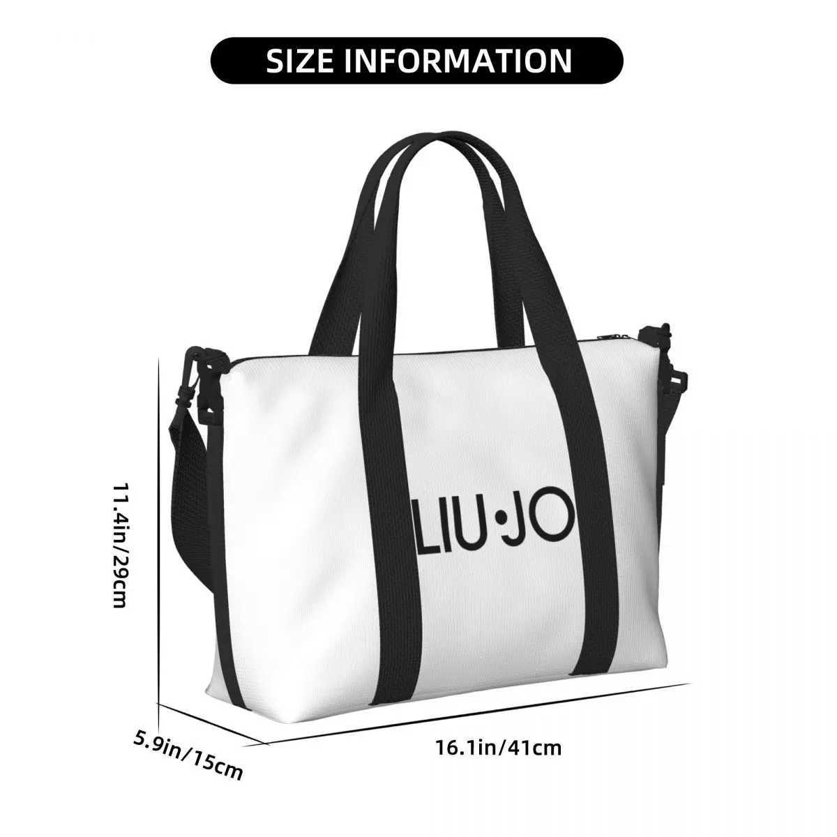 Custom Liu Jos Women Large Capacity Beach Gym Shoulder Travel Bag Y250304