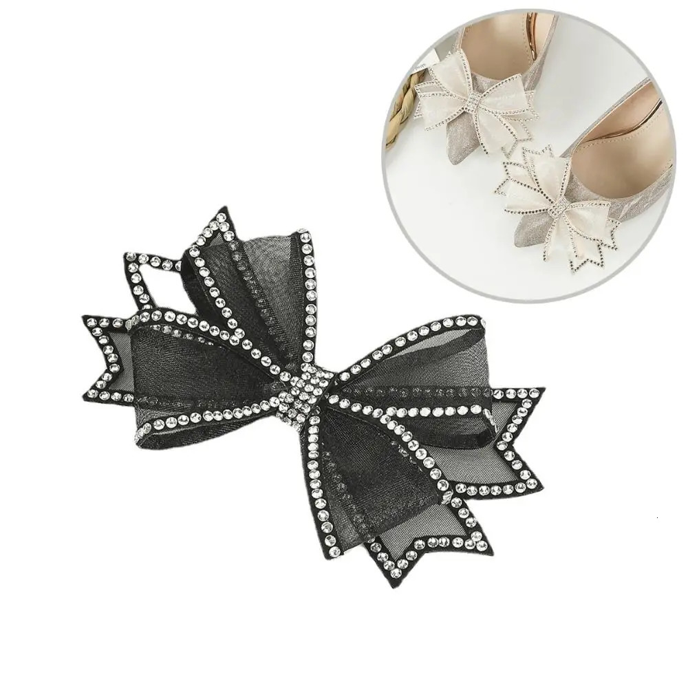 1PC Rhinestone Women Shoes Decorations Shiny Bow n Shoes Buckle Accessories DIY BagsClothesShoes Bow Shoes Charm 250218