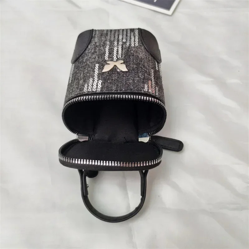 Womens Bag Fashion Simple Shoulder Bag High Quality Cross Body Bag Denim sequin Decorative Handbag 250303