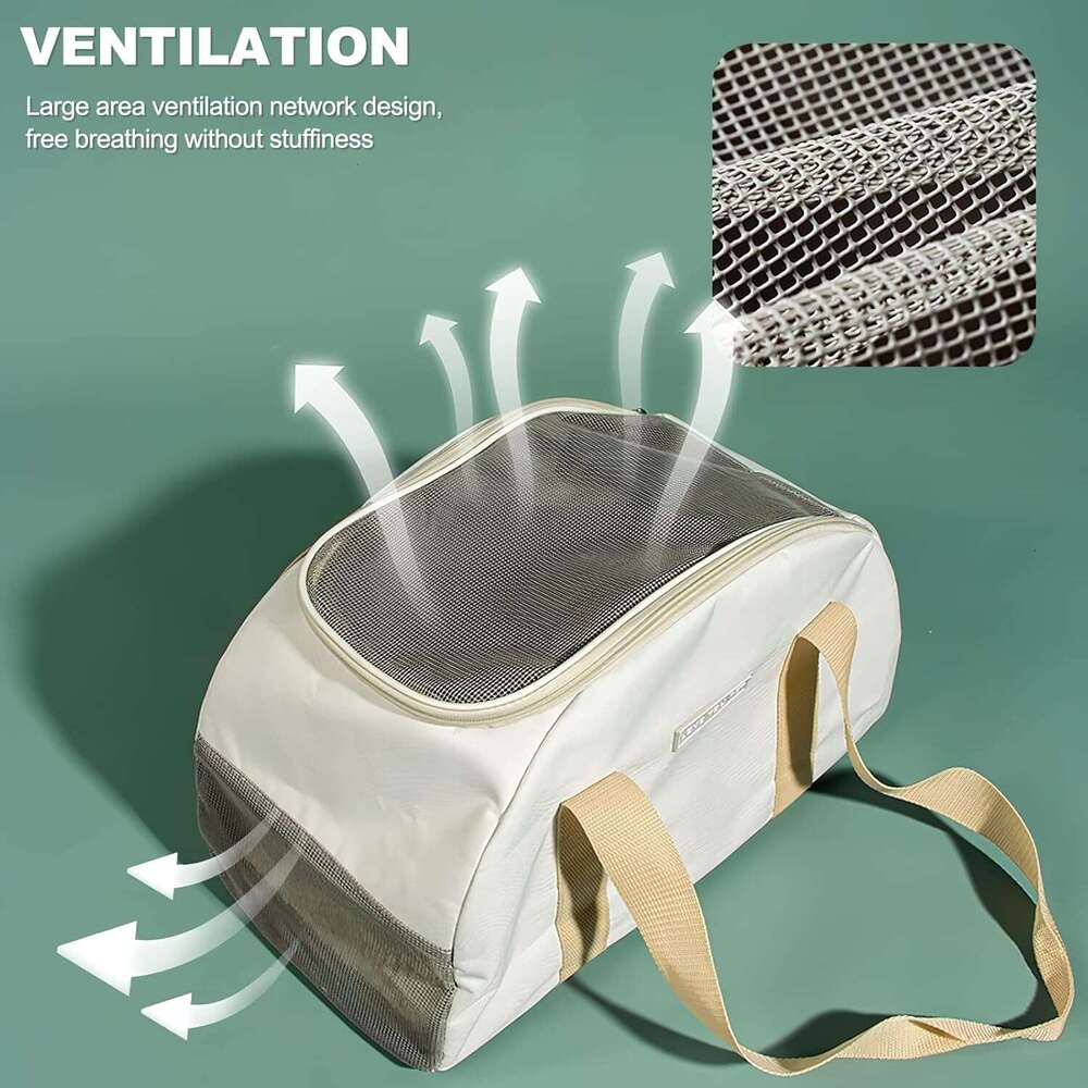 DHpet Airline - Approved Pet Carrier Bag - Breathable Mesh, Green, Ideal for Cat & Dog Travel