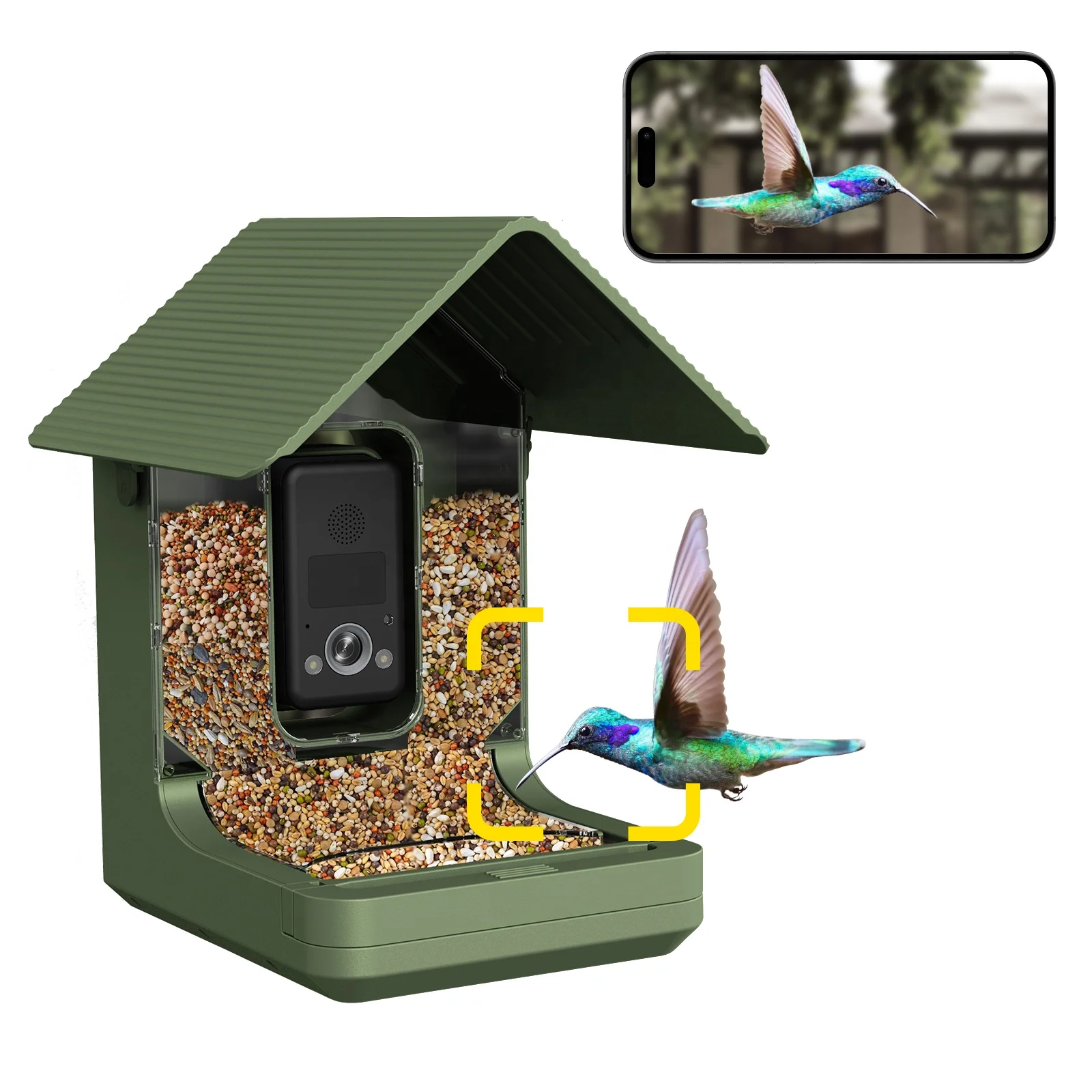 4K High Resolution AI Identification Filter Smart Bird Feeder Camera For Bird Lovers