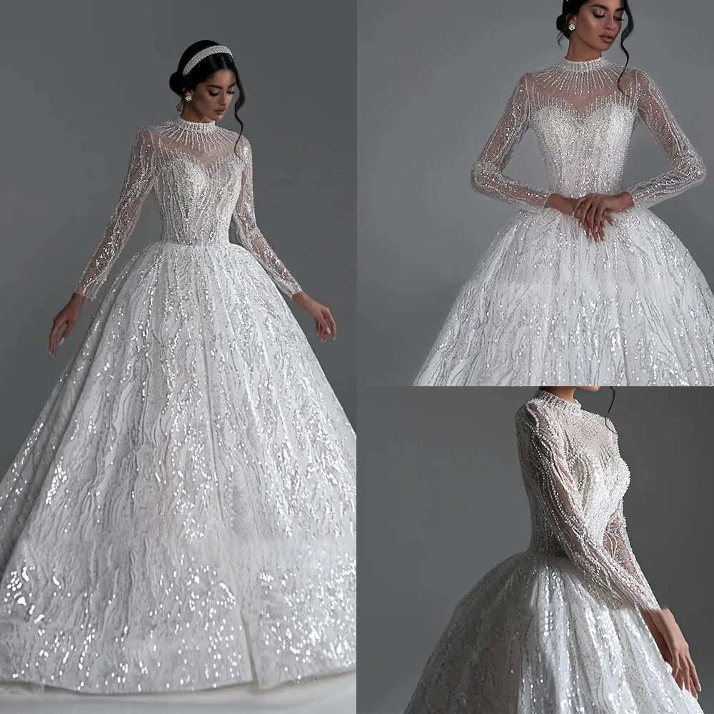 of long sleeves appliques lace pearls a ha wedding dress button back custom chapel dresses novia