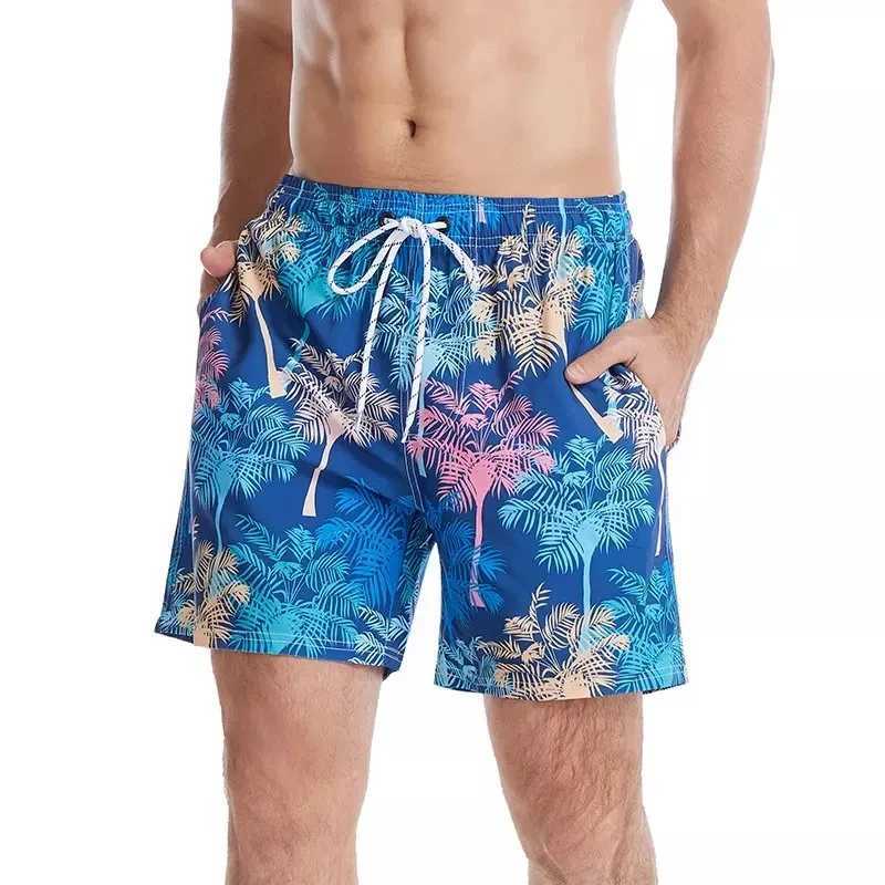 Fashion Palm Trees Graphic Beach Shorts For Men Summer Casual Holiday Vacation 3D Printed Swim Trunks Loose Harajuku Short PantsT250304