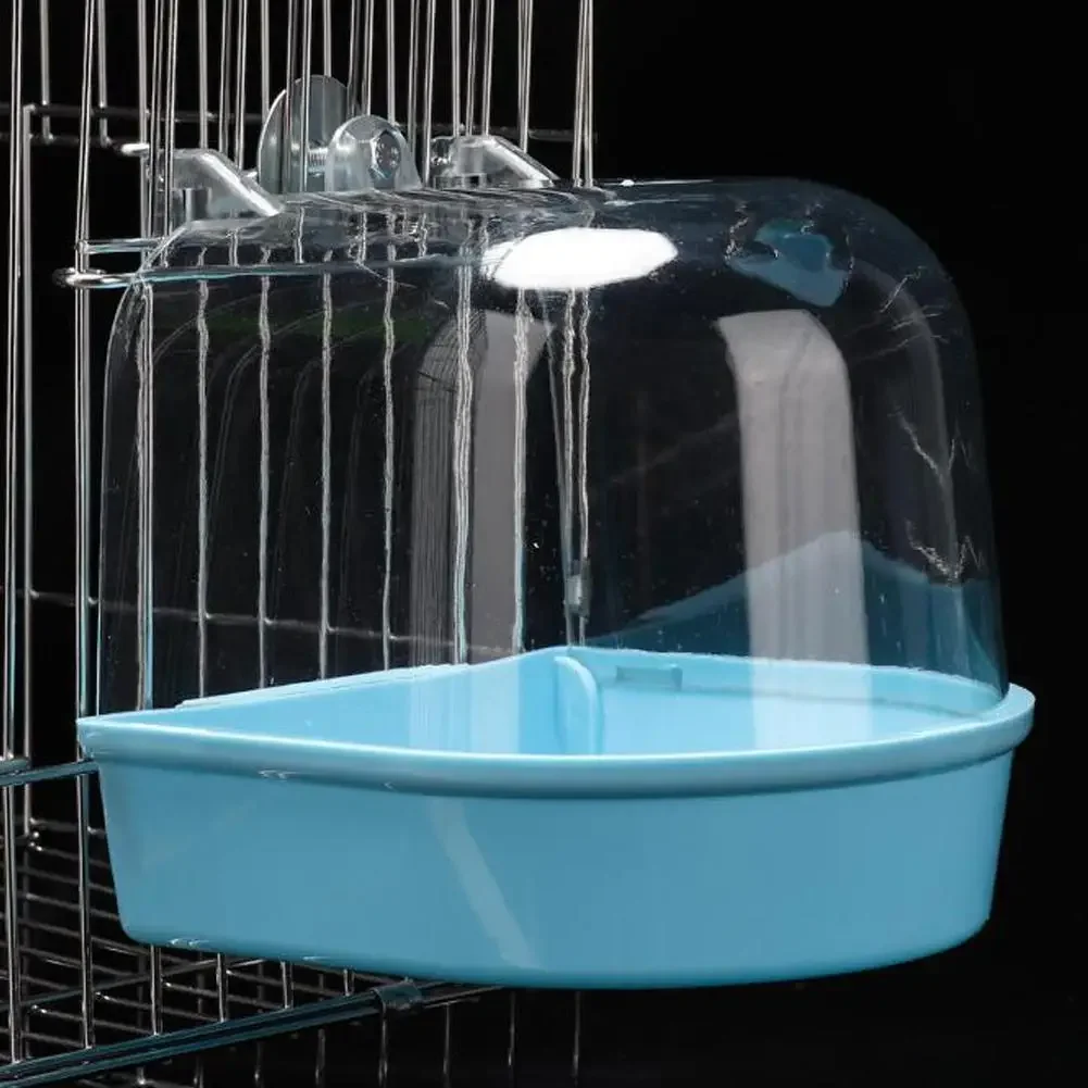 Hanging Bird Bath Is Waterproof Wear-resistant and Easy To Clean Cage-style External Bath for Birds Such As Parrots and Myn