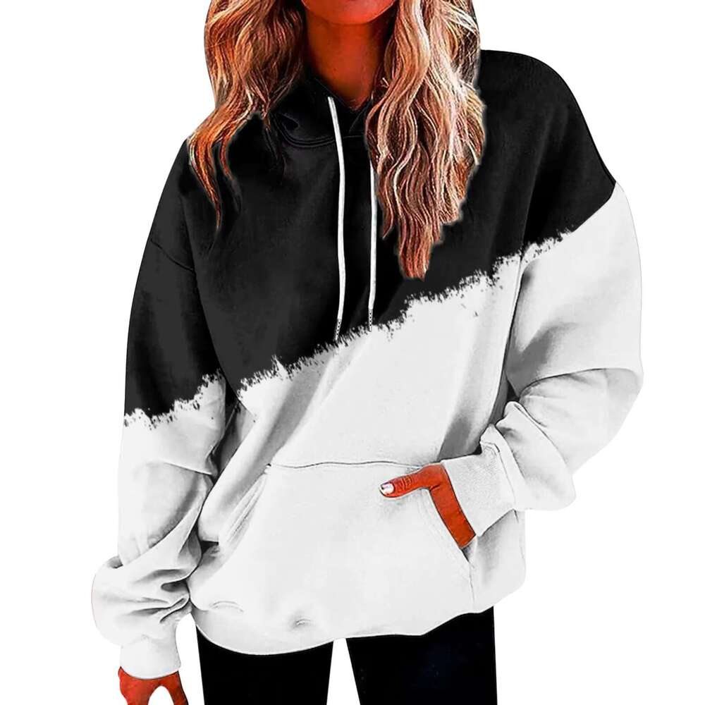 Women's With Hoodies & Sweatshirts Sleeved Long Hood Sweatshirt Pullover Ladies Hoodie