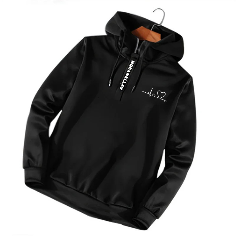 Mens Clothing Daily Sweatshirts Half Zip Hooded Hoodies Pants Casual Comfortable 2024 Sports s Gym Outdoor Jogging 250304