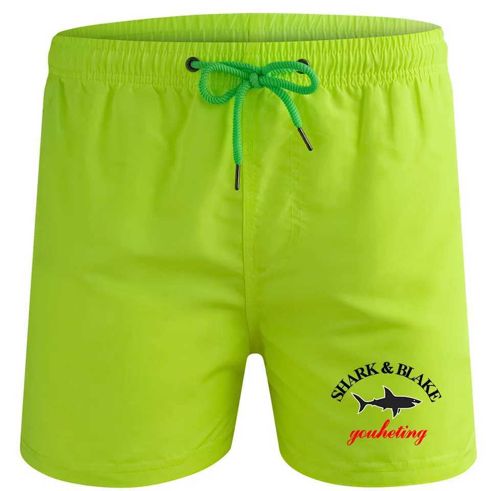 New summer seaside vacation mens cool shorts beach pants loose mens casual fashion sports pants beach pants swimming trunksT250304