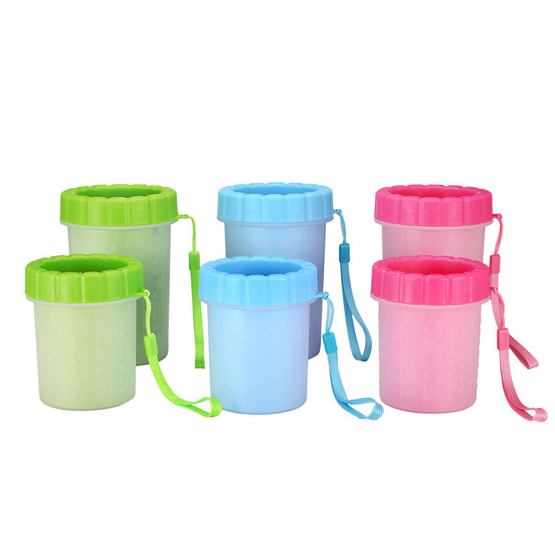 2025 new Soft Silicone Pet Washing Cup For Cats & Dogs, Cleaner, Portable Dog Paw Cleaning Bucket Accessories