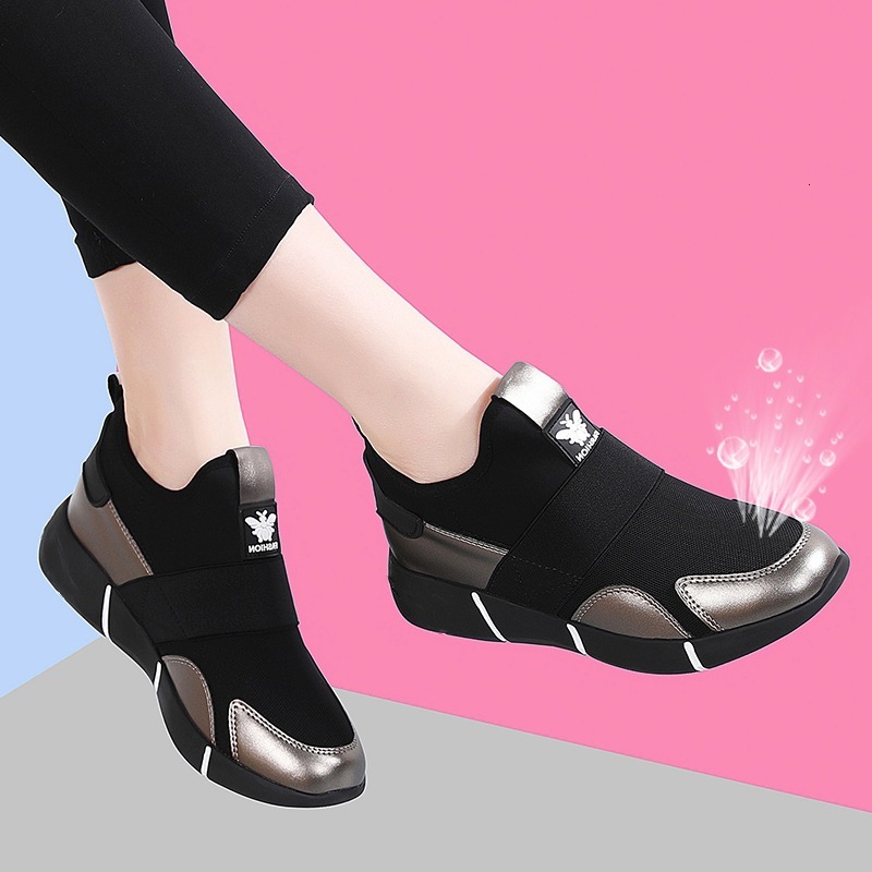 2025 Spring/Summer New Style Breathable Soft Sole Increased Black Fashion Designer Multi functional Sports and Leisure Running Shoes