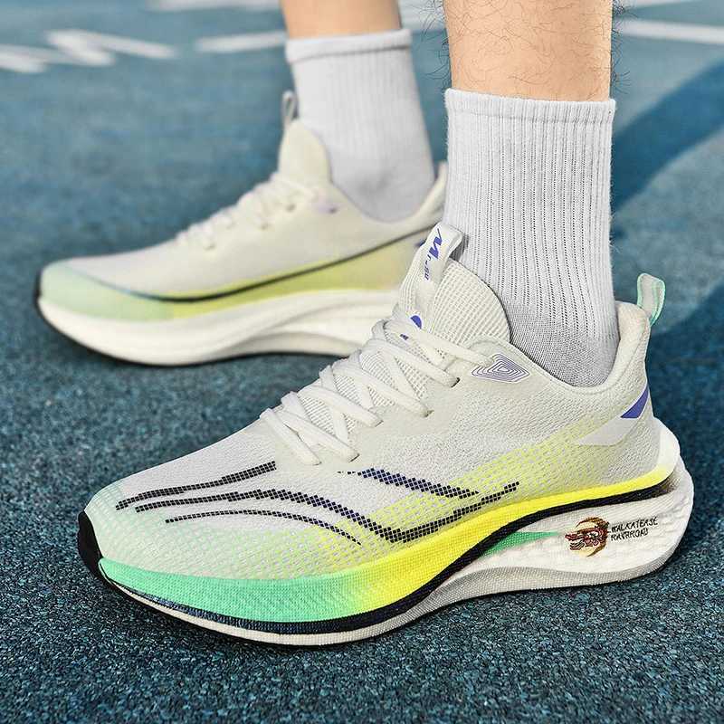 Fashion Mens and Wens Sports Running Shoes Casual Breathable Mesh Surface Carbon Plate port Wear-resistant Rubber Outsole Z250304