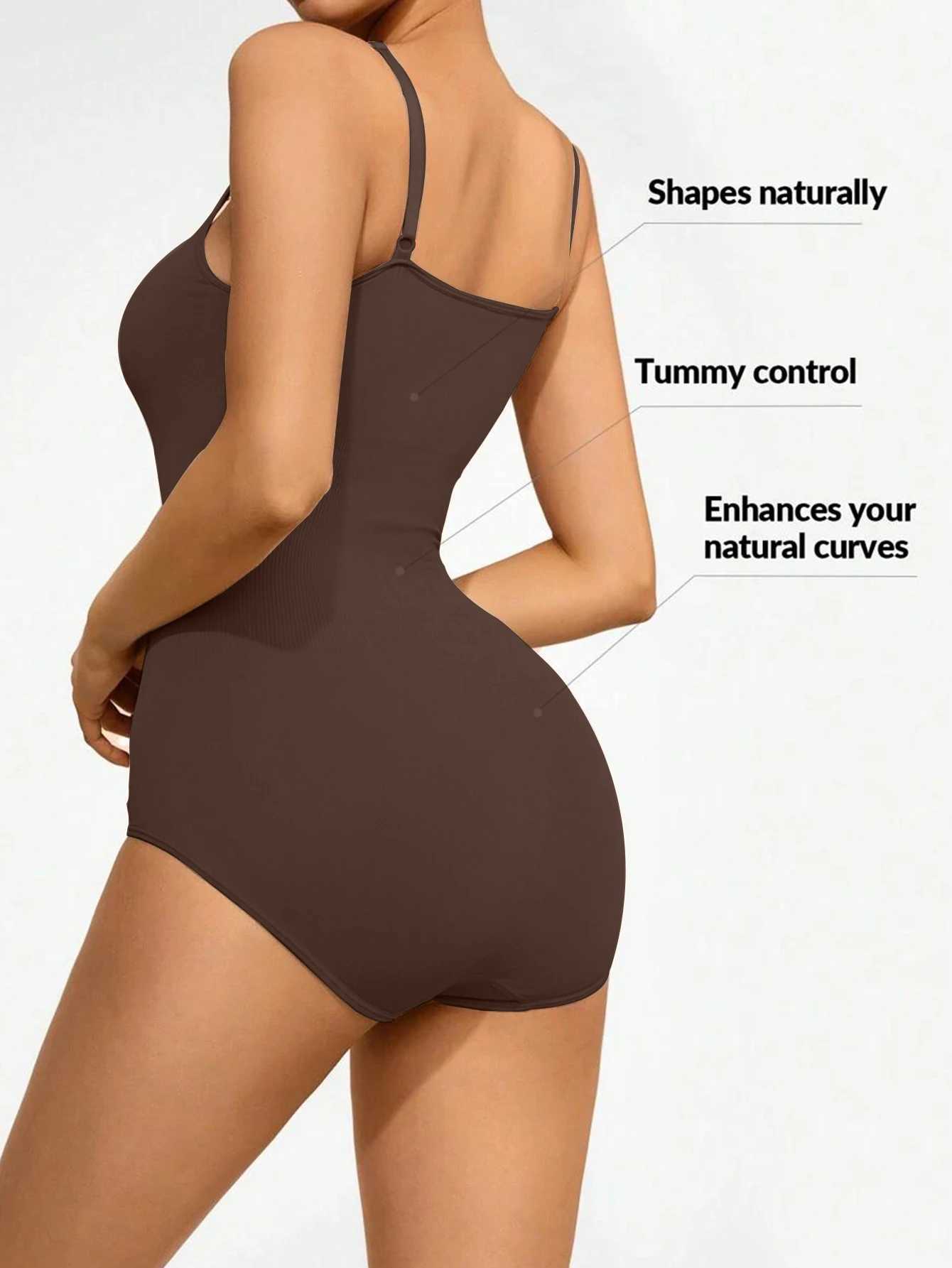 Womens 1 Piece Solid Seamless Shaping Shapewear Bodysuit Tummy Control Butt Lifting Slimmer Body Shaper Underwear ShapewearXJ250304