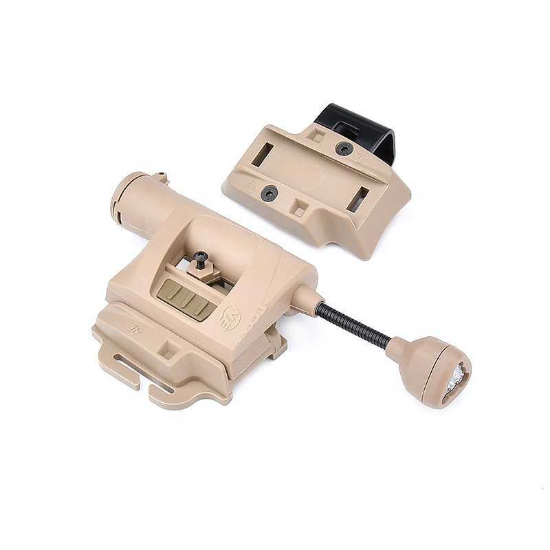 WADSN Tactical Helmet Light Charge Mpls 4 Modes Red Green IR Laser Lamp Energy Saving Hunting Civilian FAST Helmet FlashlightXJ250303