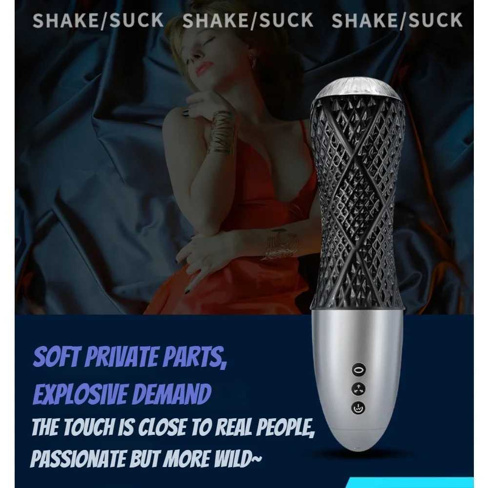 Masturbator Cup Sex Toys for Men Sexmachining Pocket Masturbator Vacuum Sucking Masturbator Tongue Oral Pussy Masturbator M250304