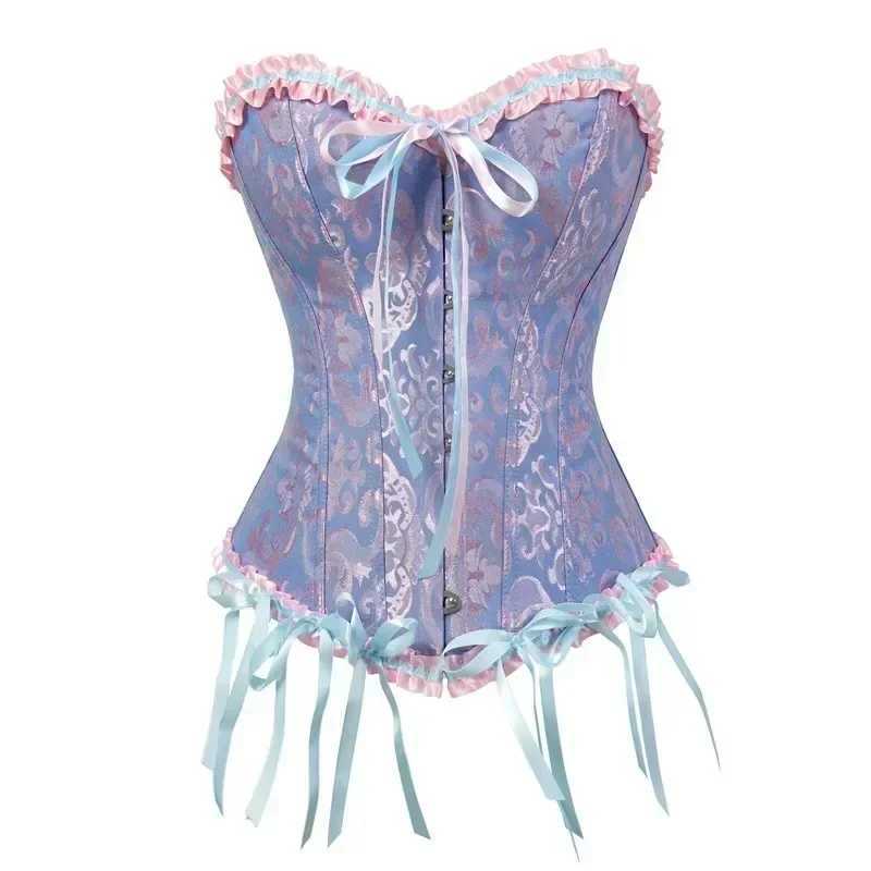 Gather waist cinching court corset vest retro shapewear belly cinching strap tight binding waist sealXJ250304
