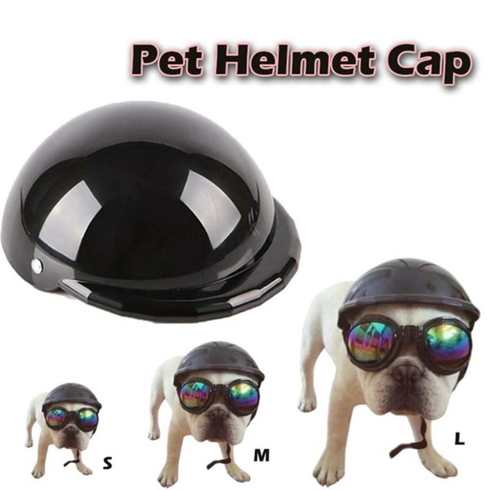 Pet Dog Hat Cat Dog Helmets for Motorcycles Cool Fashion Plastic Protect Safety Ridding Cap