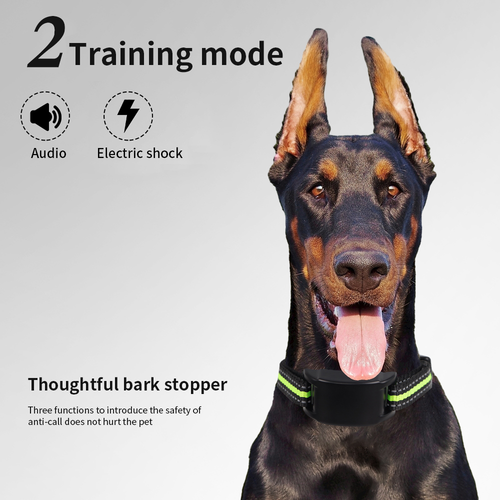 Automatic Dog Anti Barking Device Electric Dogs Training Collar USB Chargeable Stop Barking Anti Bark Devices 3 Color