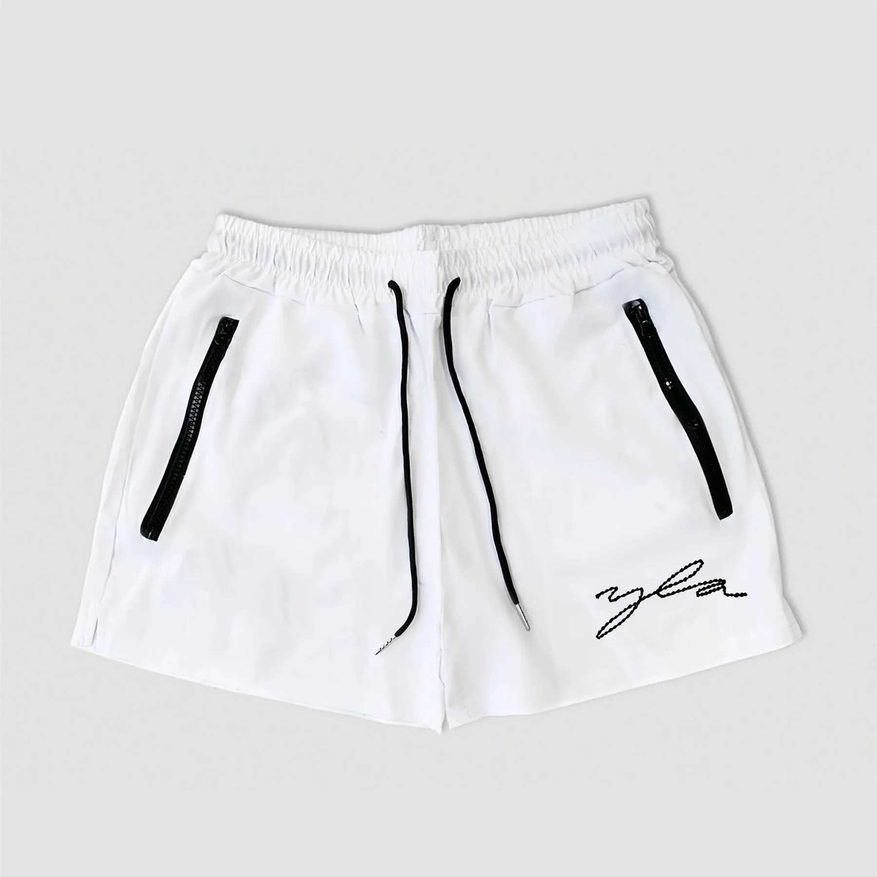 Sports Quick Drying Stretch Breathable Shorts Summer Outdoor Fitness Mid-waist Male Adult No Lining Three Minute ShortsT250304