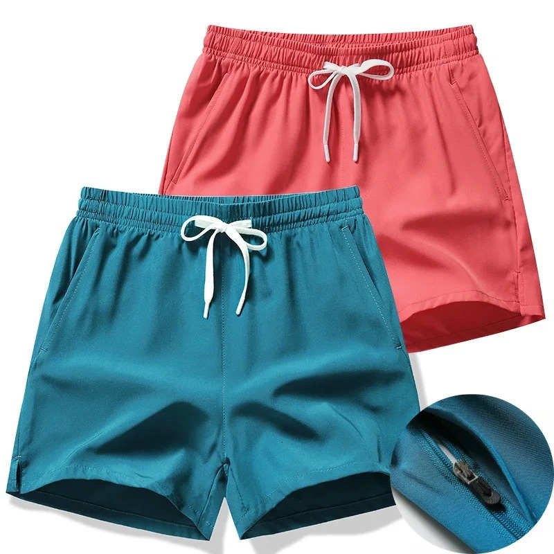 Gym Shorts Mens Sports Sweatpants Pockets Casual Basic Lightweight Pants Running Jogging Beach Men Swimwear 250224