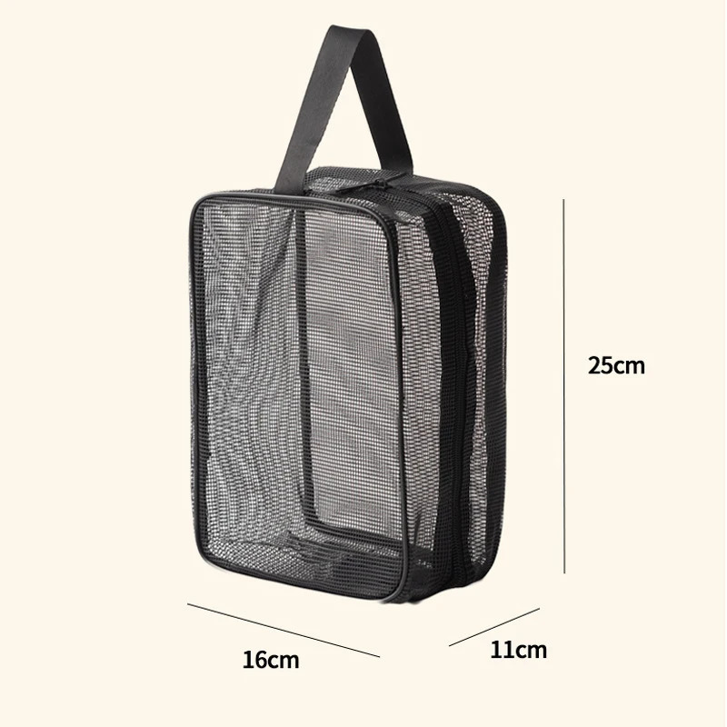 Travel Storage Bag Grid Cosmetics Storage Handbag Beach Bag Clothing Toiletries Multifunction Large-capacity Storage Bags 250305ww