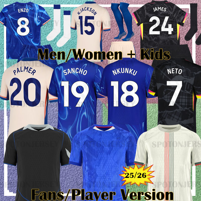 2025 CFC soccer jerseys PALMER MADUEKE ENZO SANCHO MUDRYK NKUNKU player Version chelseas fc 24 25 football shirts Men kids kit Limited-Edition Snake Pre-Match Shirts