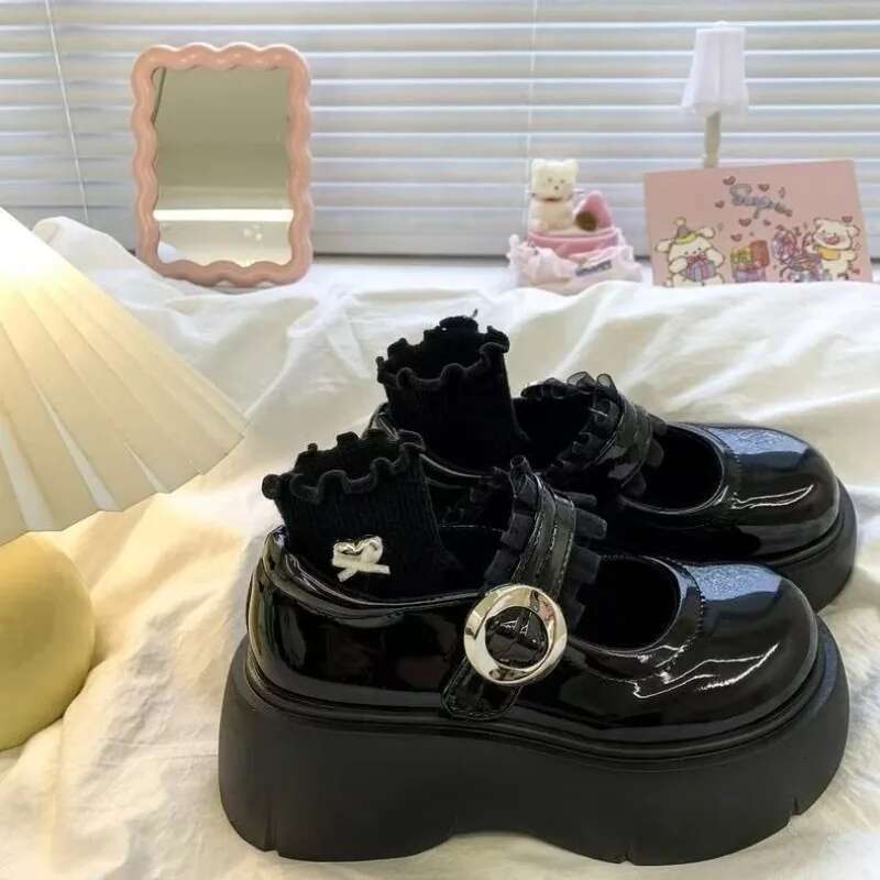 Autumn Chunky Women Sports Shoes Fashion Shallow Butterfly-Knot Platform Sneakers Ladies Casual Flats Outdoor Jane Shoe