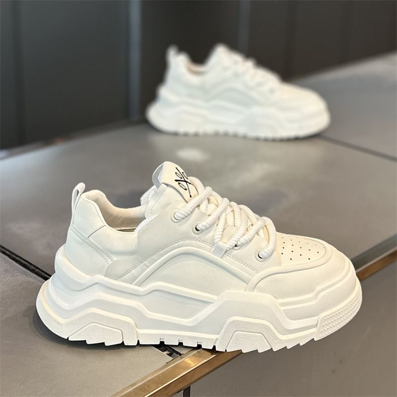 Original 2025 Designer Spring And Summer New Outdoor Lightweight Breathable White Shoes Men s Lace Up Fashion Multi Functional Thick Bottom Sports And