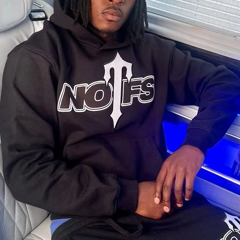 Esthetic mens AutumnWinter hooded sweatshirt Y2k Gothic retro letter pattern mens casual fashion Harajuku Street dance hoodie 250303