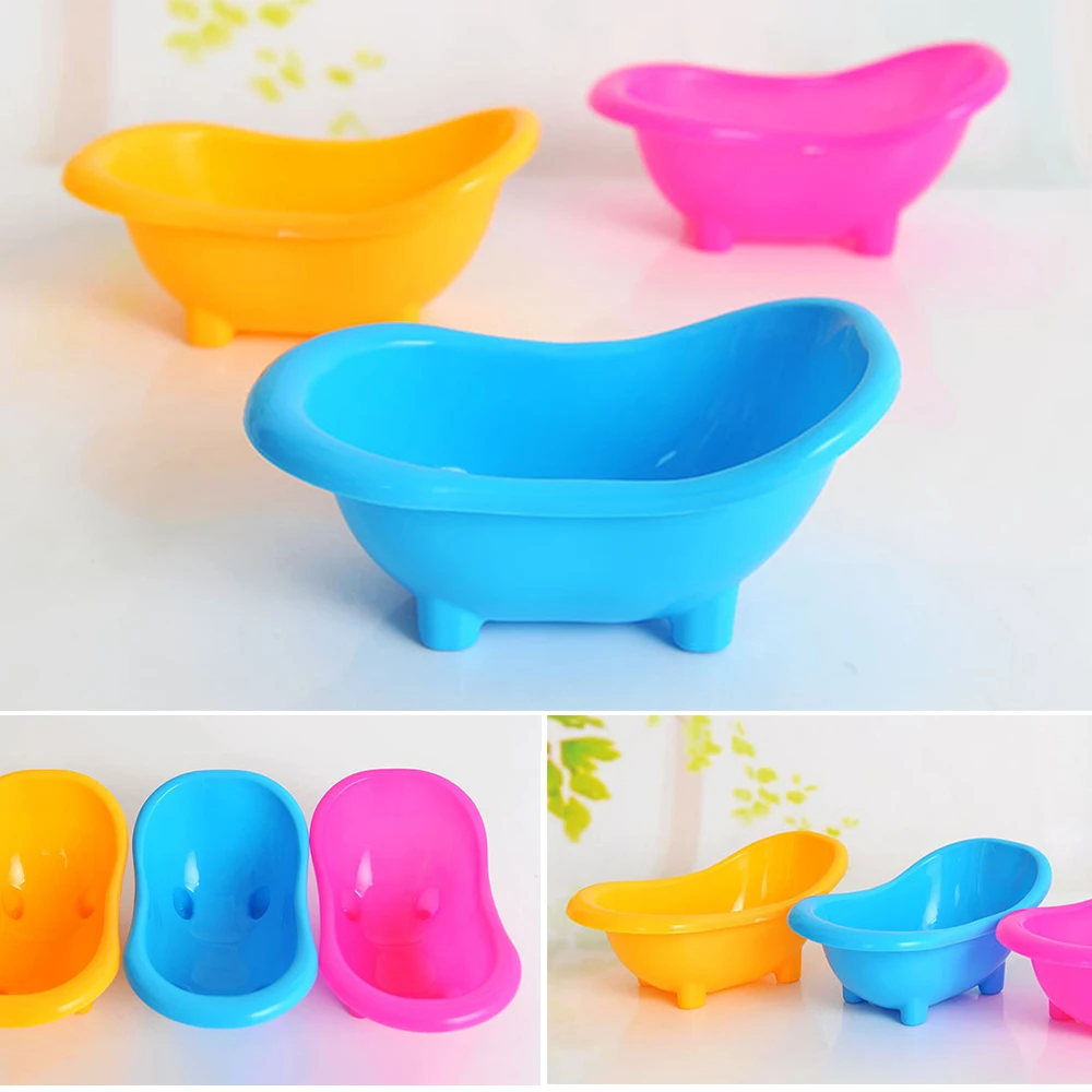 Mini Hamster Bathtub Durable Pets Bath Sand Room Bathroom For Small Hamster Gerbils Random Color Pet Small Animals Supplies
