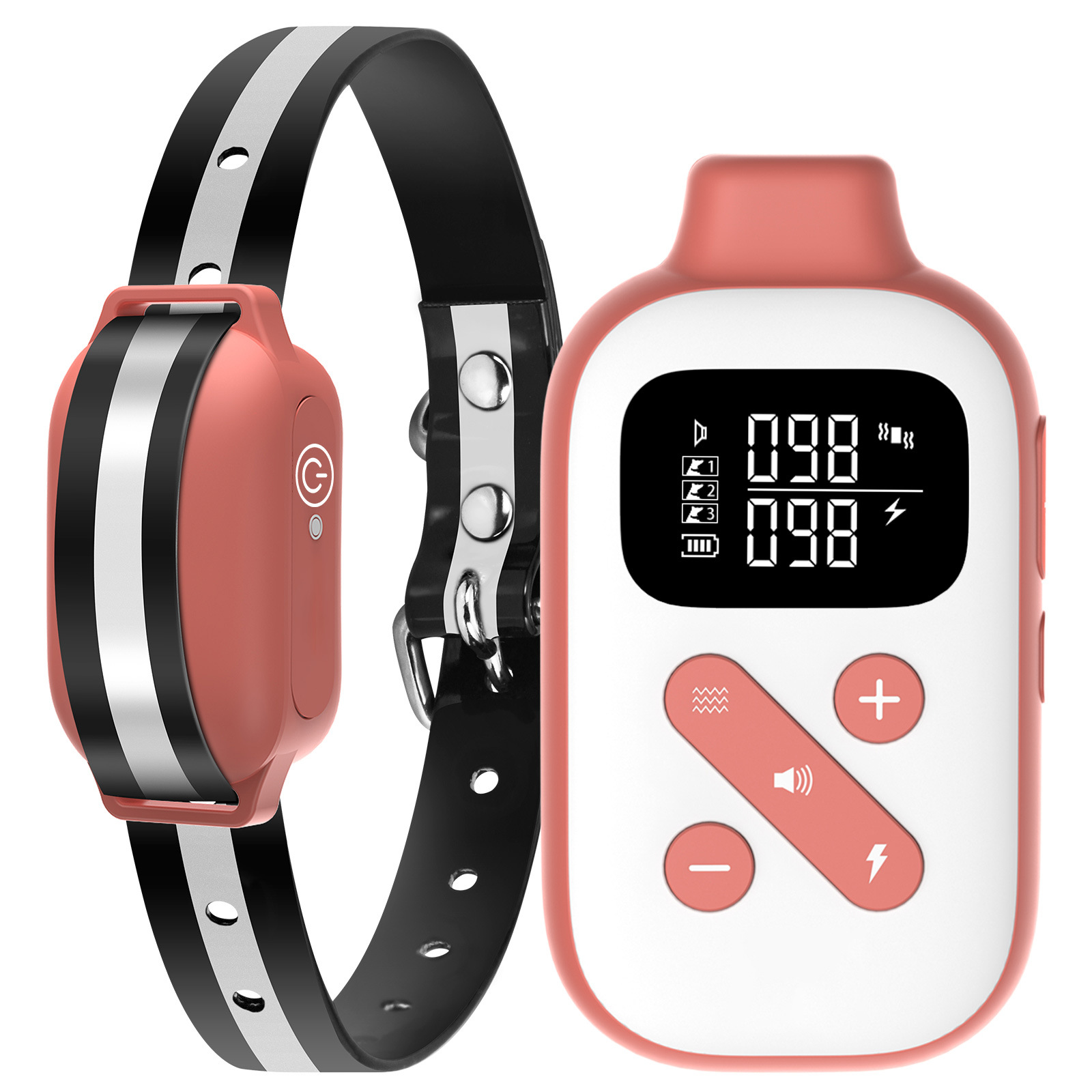 2-in-1 Bark and Shock Collar for Dogs, Smart Anti Barking Dog Training Collar with 5 Adjustable Sensitivity, Automatic Bark Collar with Remote, Vibrat