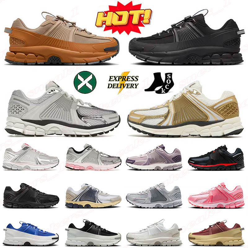 Top Quality Designer Running Shoes Vomero 5 Roam Metallic Gold Photon Dust Pink Thunder Blue Triple Black Flax Vomeros Mens Women Flat Trainers Sneakers 36-45