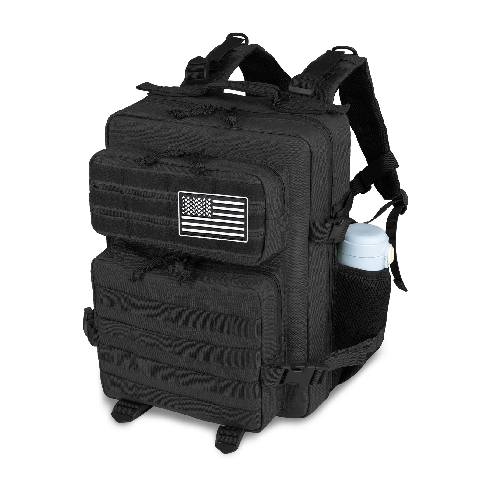 Ship from US School backpack large capacity mens waterproof simple multilayer 25L tactical soft for outdoor use 250304FBB
