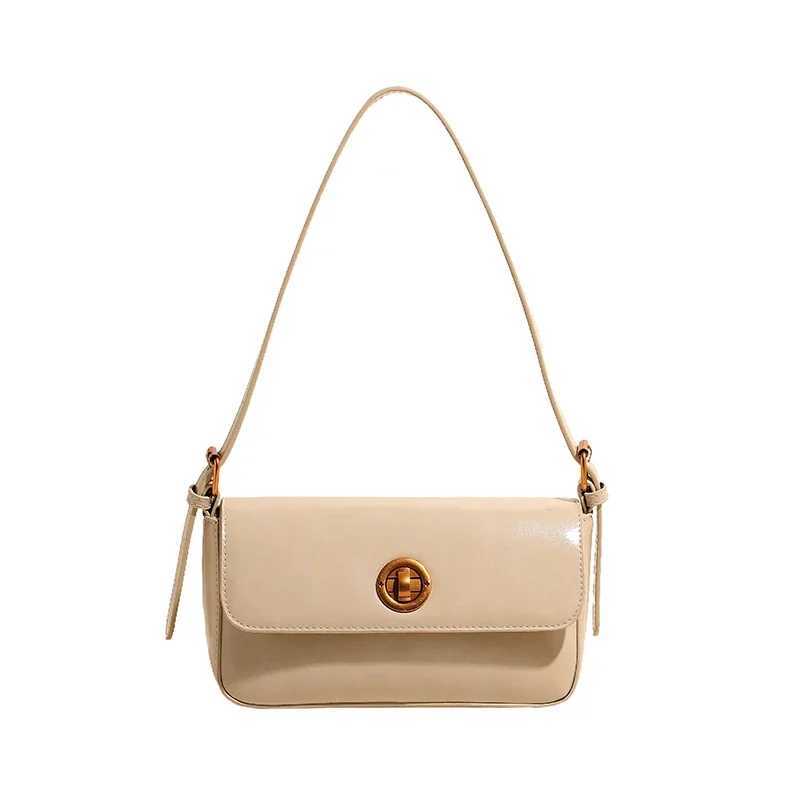 Simple Glossy Solid PU Square Shoulder Bags High Quality Compact Versatile Hasp Classic Style Crossbody Bags for Women 2025 Hot Y250303