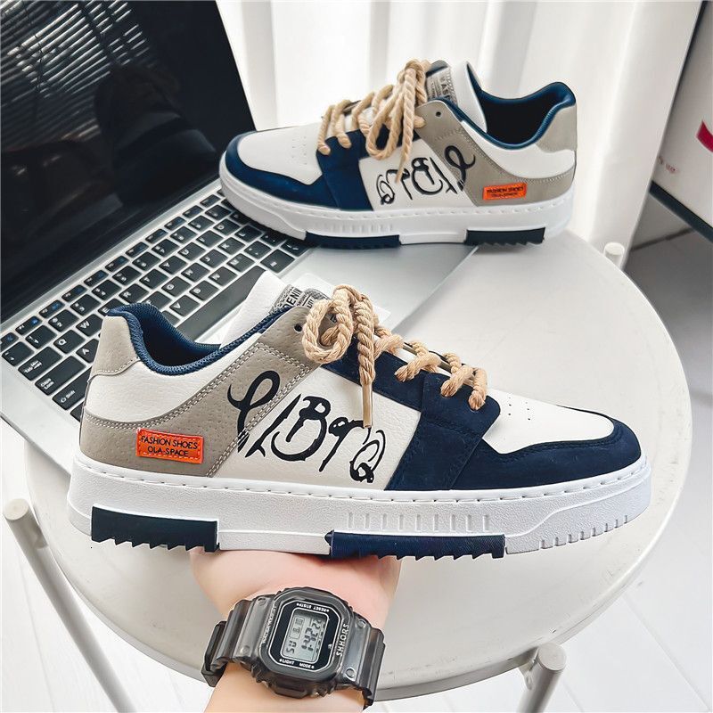 Designer Shoes For Spring 2025 New Niche Letter Printed Canvas Board Shoes Korean Version Multifunctional Student Sports Shoes Men's Casual Fashi