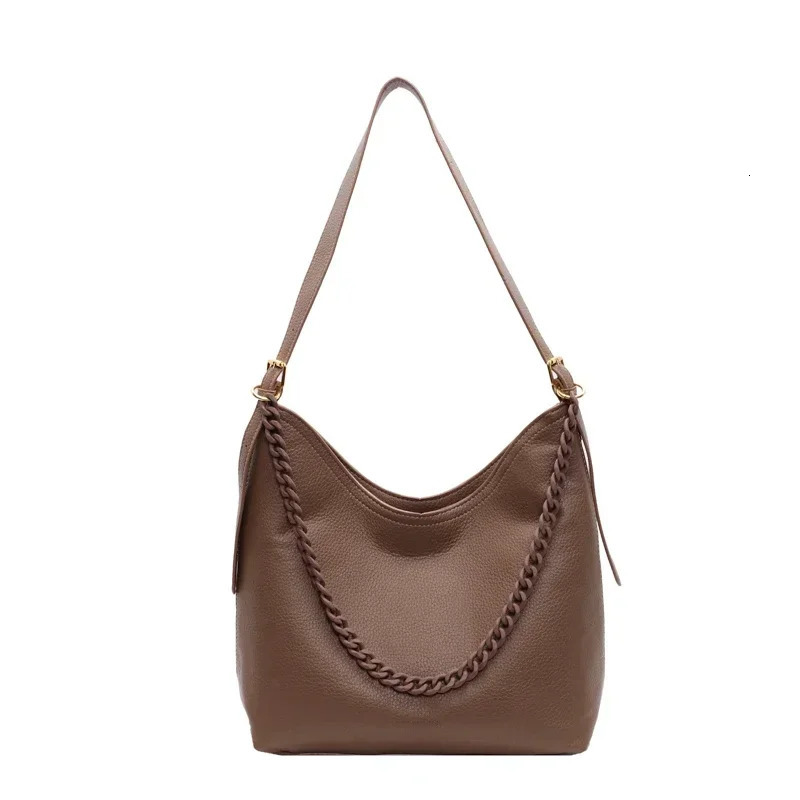 Large Capacity Bag for Women Niche Simple Chain Shoulder Crossbody Bag for Work Commuting Tote Bag Carrying Bag 250228