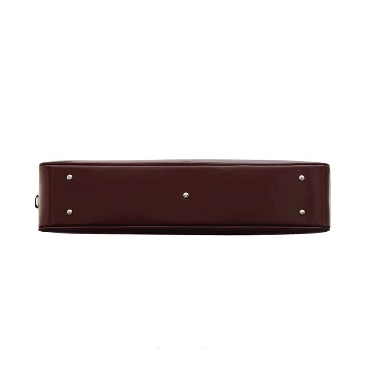 MABULA brand simple leather red underwear shoulder bag Korean womens handbag luxury mobile wallet Z250303