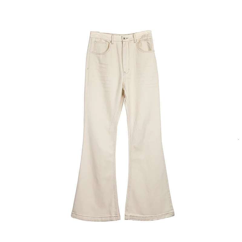 HKSH Men's Tide Dark RO Style Or Pulg Flared Denim Pants Streetwear Fashion Vintage Chic Jeans Casual High Street Hk3538