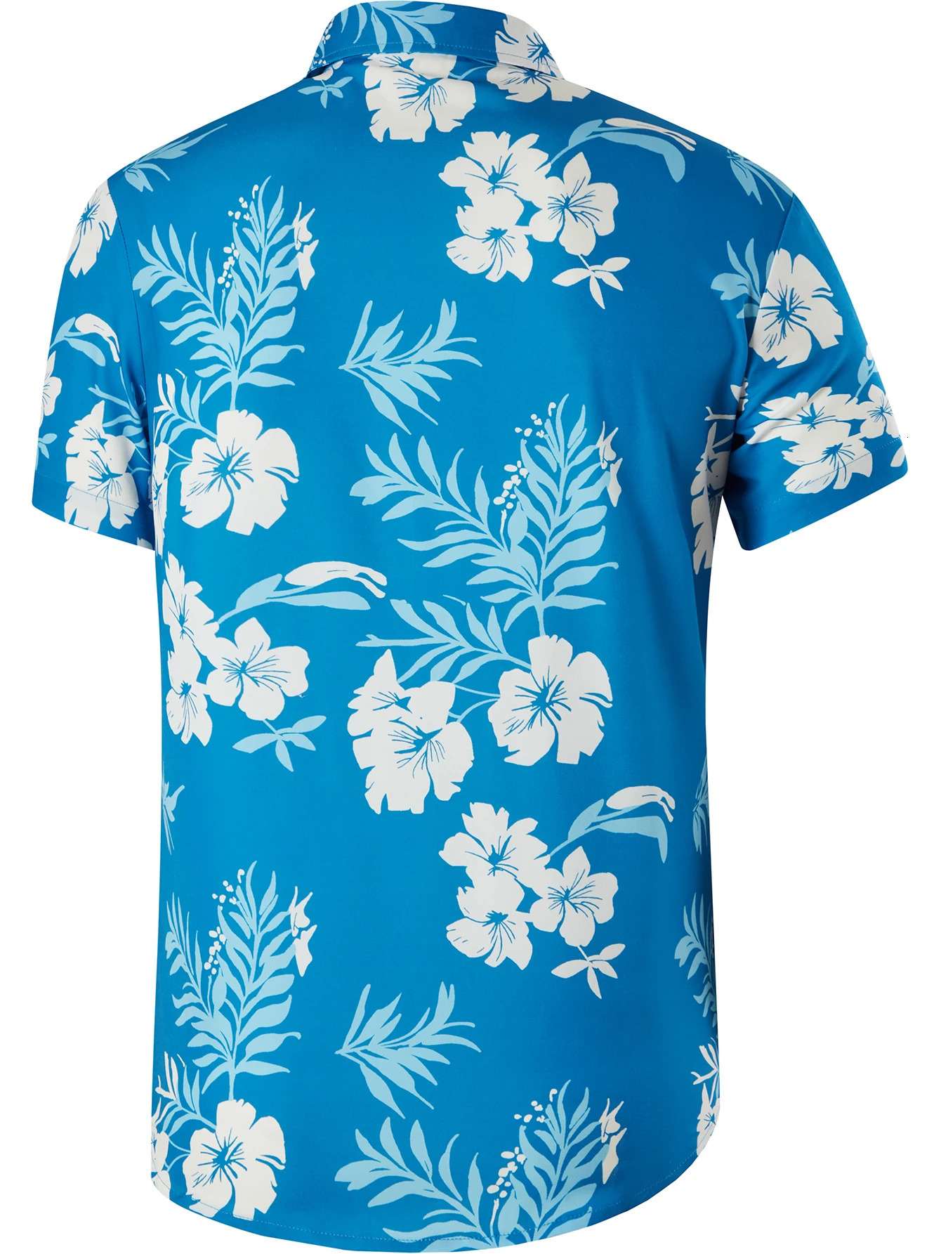 jeans Hawaiian Shirt for Men Unisex Summer Beach Casual Short Sleeve Button Down Shirts Printed Clothing SH001 250227