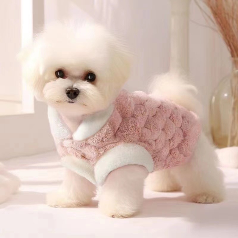 Adorable All - Over - Patterned Breathable Harness Tops for Dogs in Spring & Summer. Lightweight and Anti - Hair - Fall, Ideal for Poodles,