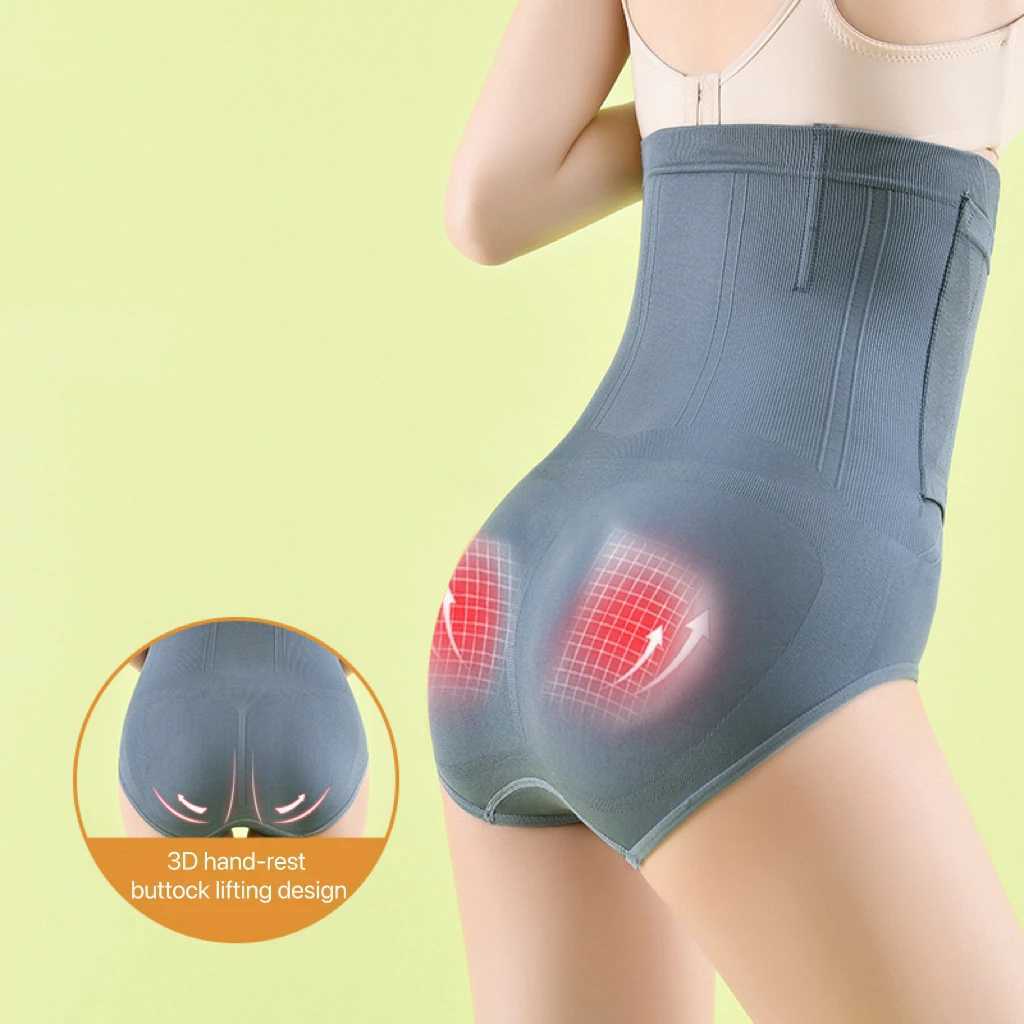 2pcs Women High Waist Shaping Briefs Buckle adjustment Body Shaper Slimming Underwear Butt Lifter Control Pantie Shapewear PantXJ250304