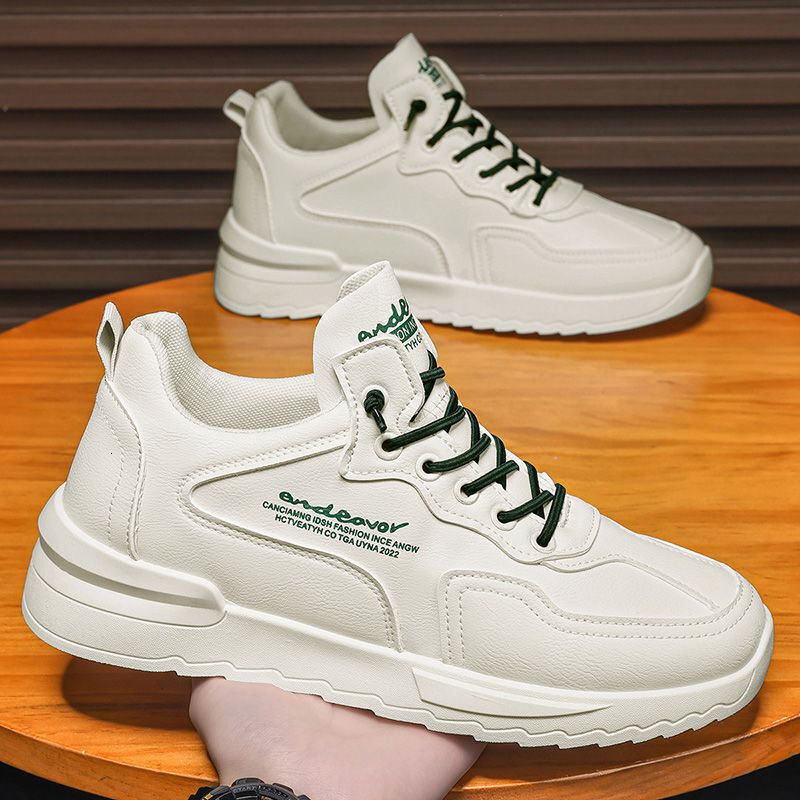 2025 Winter New Korean Breathable Sports Shoes Casual And Fashionable Men's Designer Shoes Personalized And Versatile Thick Soled White Shoes