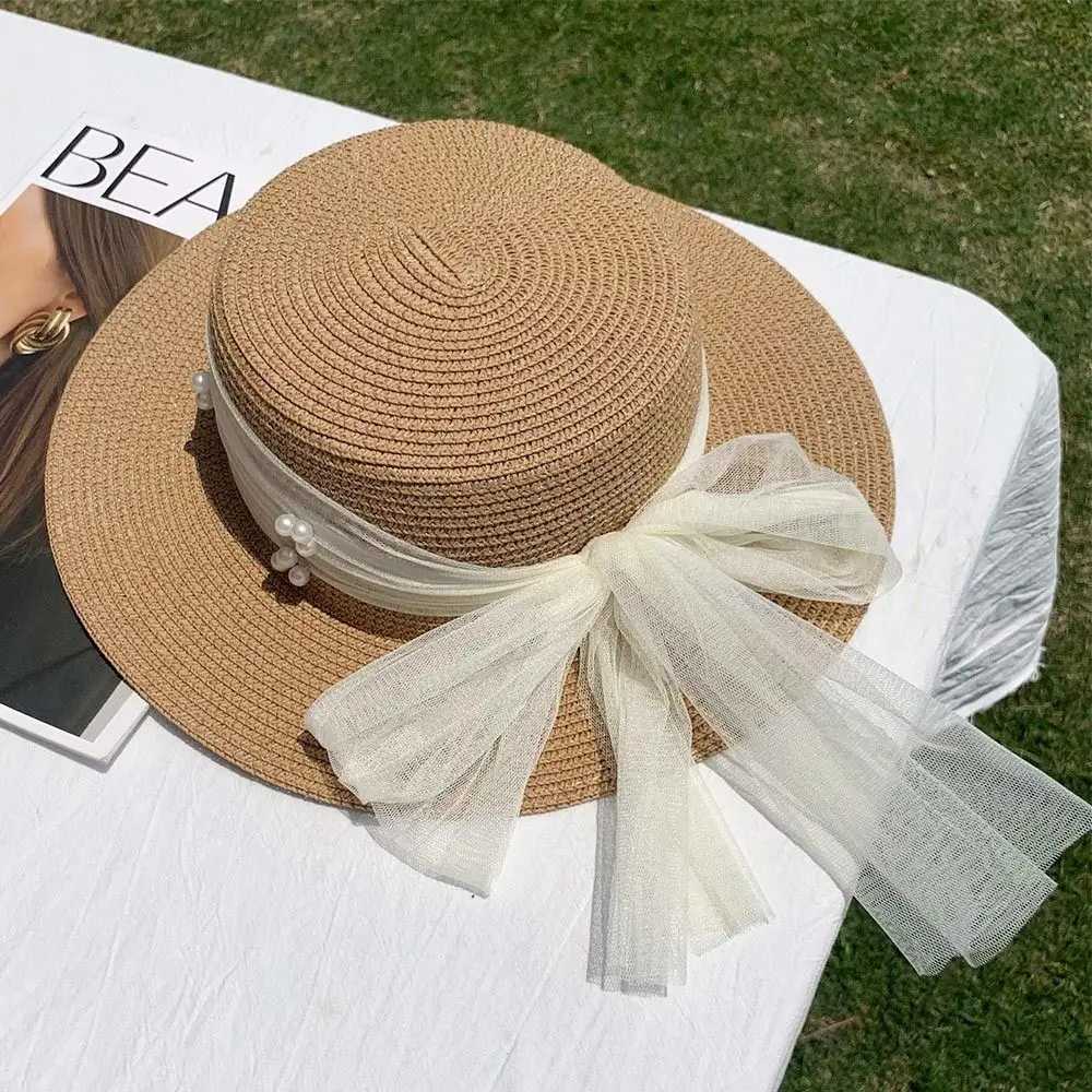Summer Str Hat Large Brim Sun Hats For Women Panama Beach C Outdoor Travel Elegant Holiday HatXJ250304