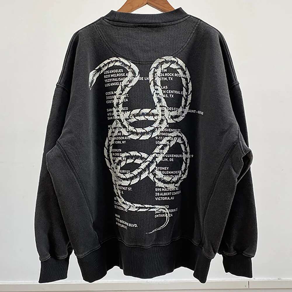 Letter Graphic Print Sweatshirt Women O-Neck Long Sleeve Female Pullover Vintage Casual Lady Top 2025