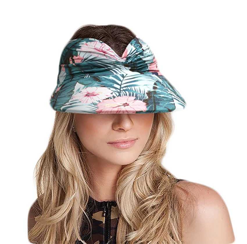 2024 New Womens Sun Sunshade Hat Plant Printed Wide Brown Summer UV Protection Beach Sports C Womens Bag Summer BeachXJ250304